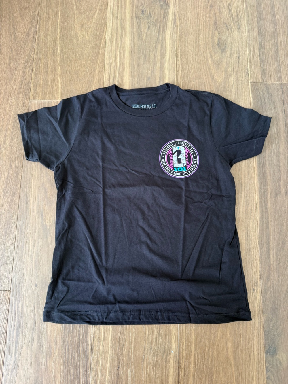 Baseball Lifestyle 101 - Splatter Tee- Black Galaxy - Youth- NEW WITH TAGS